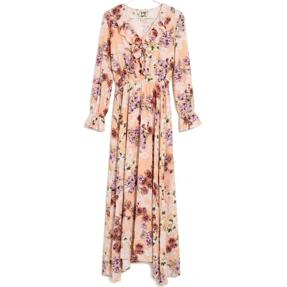 Womens medium jaase long ankle length maxi dress Cottagecore beach fairy